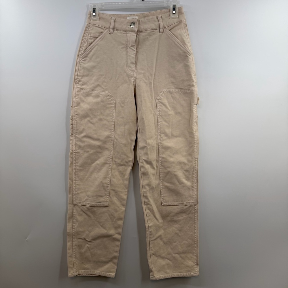 Aritzia Wilfred Free Brennan Utility Carpenter Pants Birch High Rise Size 0